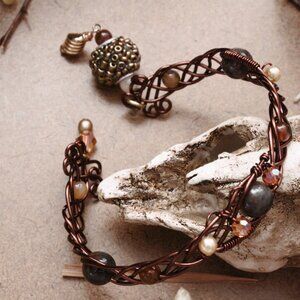 Wire Celtic Cuff Bracelet